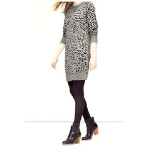Loft animal print sweater dress